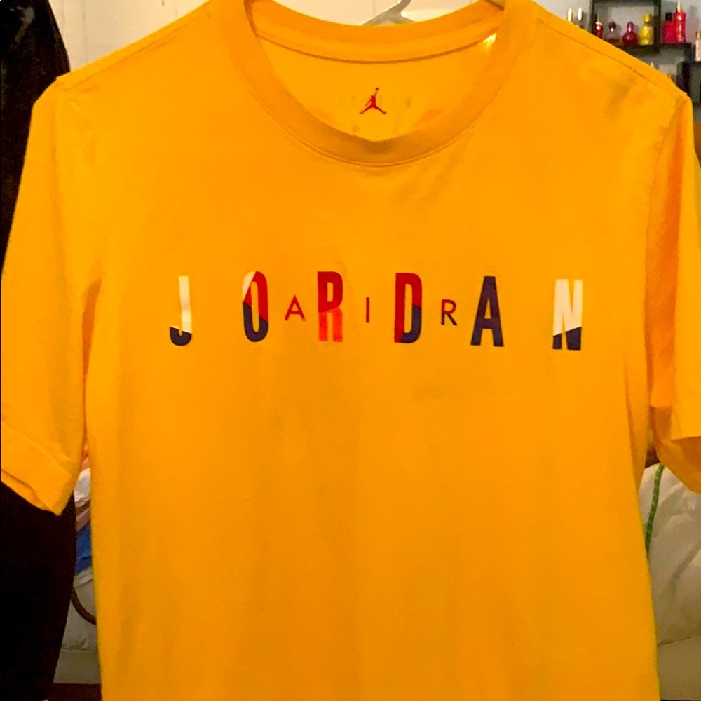 Yellow bright Jordan tee